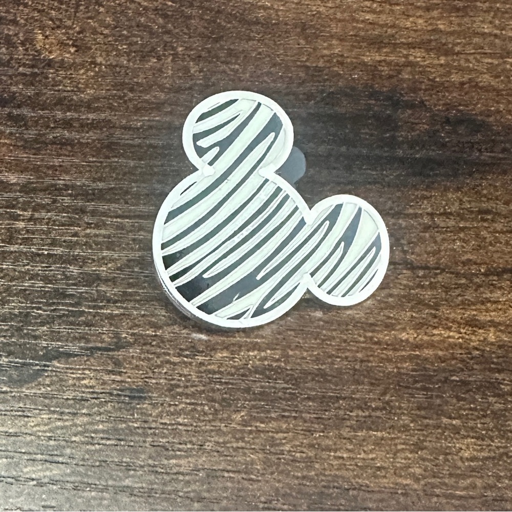 Zebra Print Mickey Pin